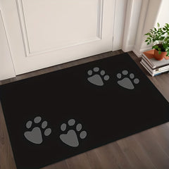 Heavy Duty Dog Paw Print Door Mat With