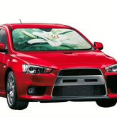 A Beautifully Designed Floral Pattern This Foldable Sunshade for Windshields And Car Front Windows Is a Portable UV Protection Heat Insulation Mat. It'S Easy to Install Features an Exquisite Design And Makes a Perfect Holiday Gift for Fans