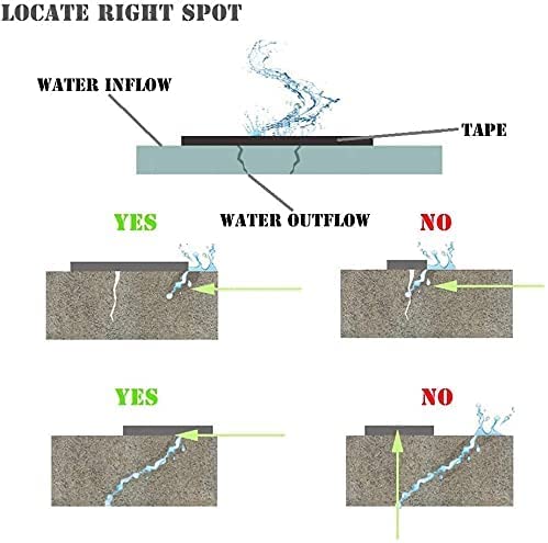Leakage Repair Waterproof Tape For Pipe Leakage Roof Water Tape Leakage Solution Aluminium Foil Waterproof Adhesive Sealing Butyl Rubber Tape Surface Crack, Pipe Rupture (Silver)