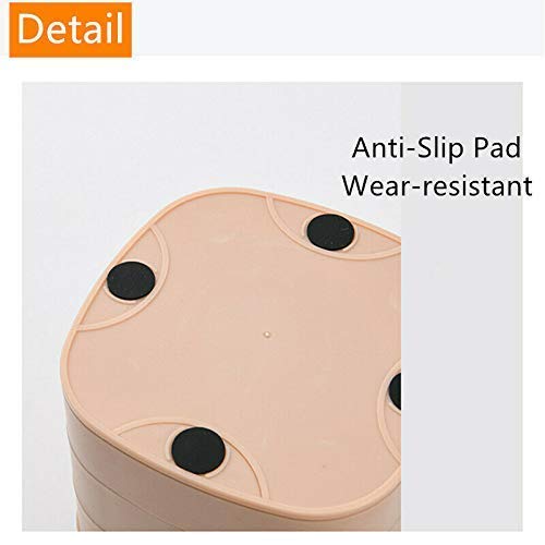 MYHEART® 4-Layer Rotatable Jewelry Accessory Storage Tray with Lid for Rings Bracelets,Dressing table cosmetic Small Jewelry Box Earring Holder for Women, Jewelry Storage Box