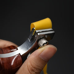 PIAOYU Professional Hunting Slingshot Heavy Duty Alloy & Metal construction Ergonomic Curved Grip Adjustable Strap for Hunting Target Practice Outdoor Ideal Gift for Hunters & Outdoor Enthusiasts