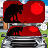 1pc Geometric Wolf Pattern Car Sunshade Heat Resistant and Scratch Proof Keeps Vehicle Cool Comfortably Fits Most Cars SUVs Trucks and Vans Sun Protection | Stylish Sunshade | Durable Material Car Windshield Sunshade