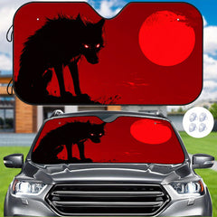 1pc Geometric Wolf Pattern Car Sunshade Heat Resistant and Scratch Proof Keeps Vehicle Cool Comfortably Fits Most Cars SUVs Trucks and Vans Sun Protection | Stylish Sunshade | Durable Material Car Windshield Sunshade