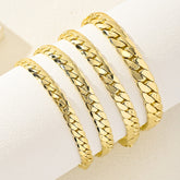 1pc 14K Golden Plated Cuban Chain Necklace Heavy Duty Cuban Link Jewelry ic Free Men's & Women's Daily Wear Party & Holiday Gift (Christmas/Halloween/Thanksgiving) Year Round Luxury Accessory 14K Golden Plated Chain for Year Round Style &