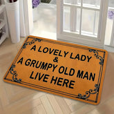1Pc Funny Door Mat "A Lovely Lady & A