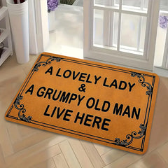 1Pc Funny Door Mat "A Lovely Lady & A
