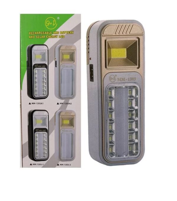 Solar Powered, Rechargeable and Battery Operated Emergency Light