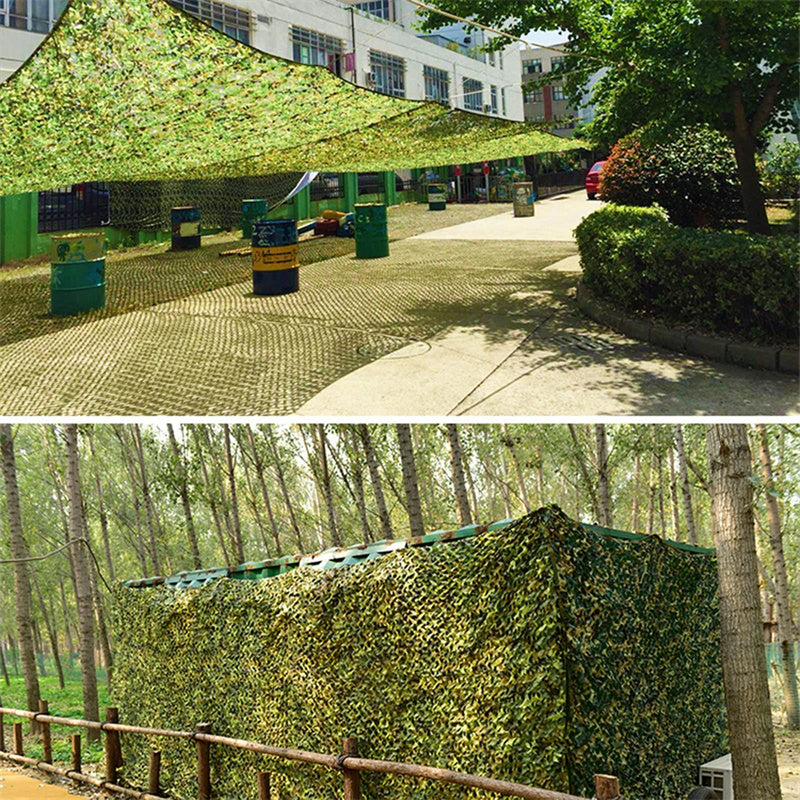 CF-37 Portable Double Layer Oxford Polyester Three-dimensional Leaf Camouflage Net (2.5*3M)