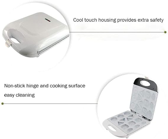 Electric Biscuit Maker, Cake Snack Cookie Machine, Non Stick Mold, Creative Quick Breakfast Kitchen Tools, for Baking, Kitchen, Oven