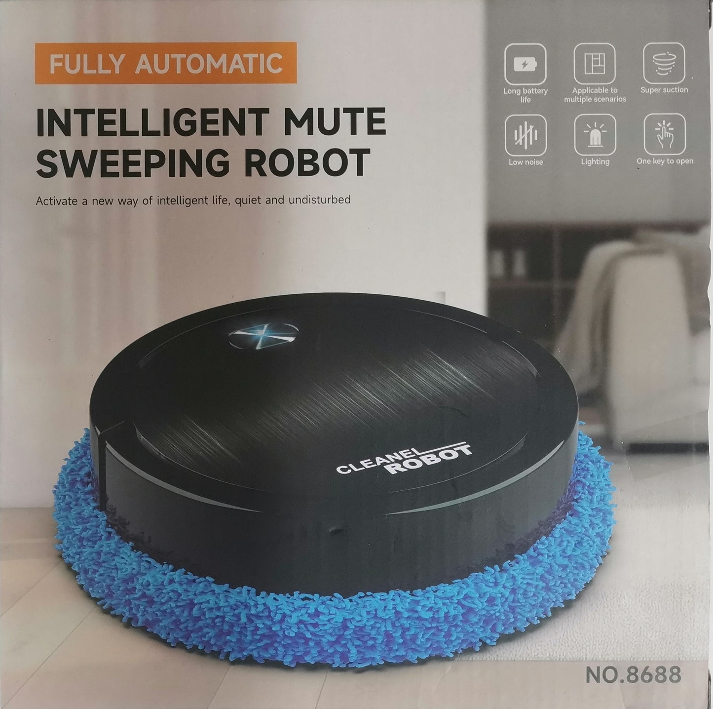 Intelligent Sweeping Robot Wet and Dry Vacuum Cleaner Rechargeable Mopping Vacuum Cleaners Household Robot Cleaner-A