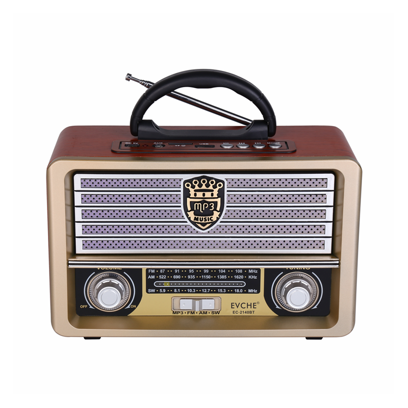 Portable AM FM Radio Wireless Bluetooth Speaker with Foldable Antenna AE29