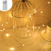 1set LED Fairy Lights Battery Box Copper Wire String 2/5/10m Holiday Outdoor Lamp Garland for Christmas Tree Wedding Party Decoration