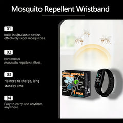 Electronic Mosquito Repelling Wristband Sports Mosquito Repelling Physical Mosquito Repelling Touch Screen Fashionable and Casual Suitable for Both Men and Women 1pc