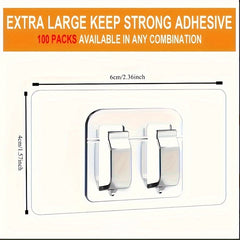 50pcs Waterproof Plastic Transparent Hanging Hook Set Perfect for Hanging Christmas Lights Cable ManaSynthetic Gemstoneent and Rope Organization Suitable for Outdoor String Lights Durable UV Resistant Clear Self Adhesive Clips Halloween decorations