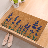 A Lavender Artistic Area Rug Featuring A Fibonacci