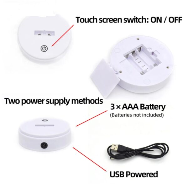 D-4 72 LED Star Gold Leaves Tree Table Lamp With Base USB DC /Battery Operated