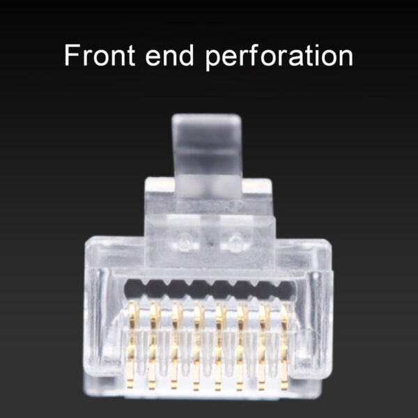 XF0566 Cat5 Crystal Head Shielded Plug Network Connector (Shielded) 100pc