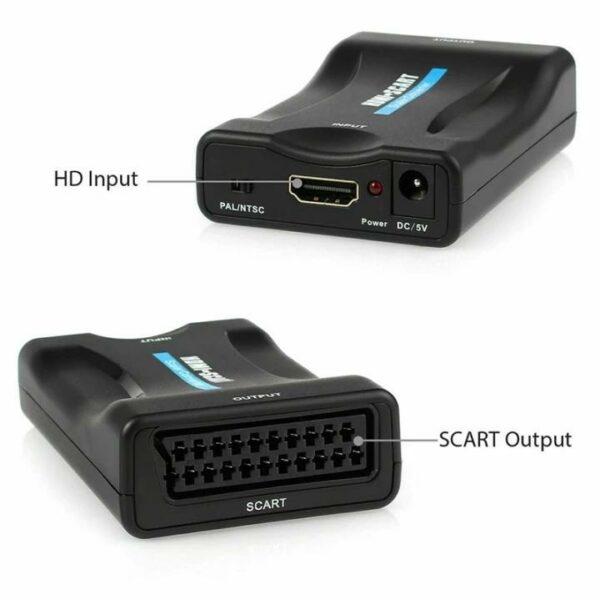 1080P HDMI To SCART Converter Digital Analog Signal Adapter Fit NTSC,PAL For SKY HD