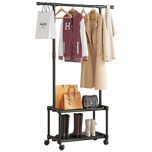 Coat Rack With Shoe Rack Metal Hanger With Storage Rack For Hallway Bedroom Furniture