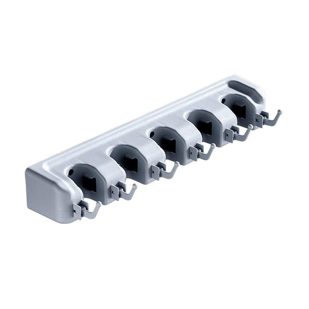 Broom Holder and Garden Tool Organizer Rake or Mop Handles (Color : Gray)