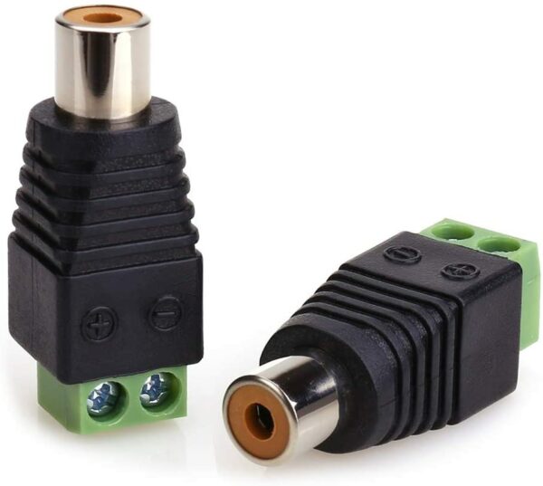 XF0571 Green RCA Female 100 Pieces