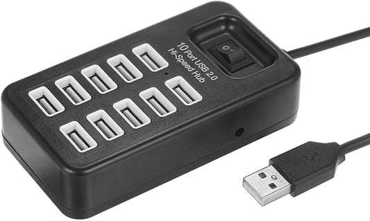 USB 2.0 Compact Hub 10-Port with LED Indicator