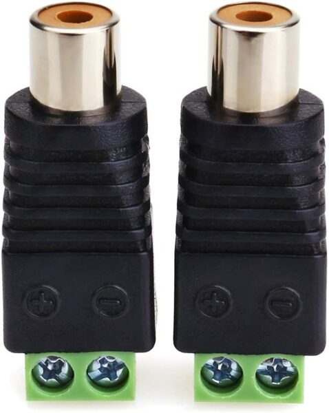 XF0571 Green RCA Female 100 Pieces