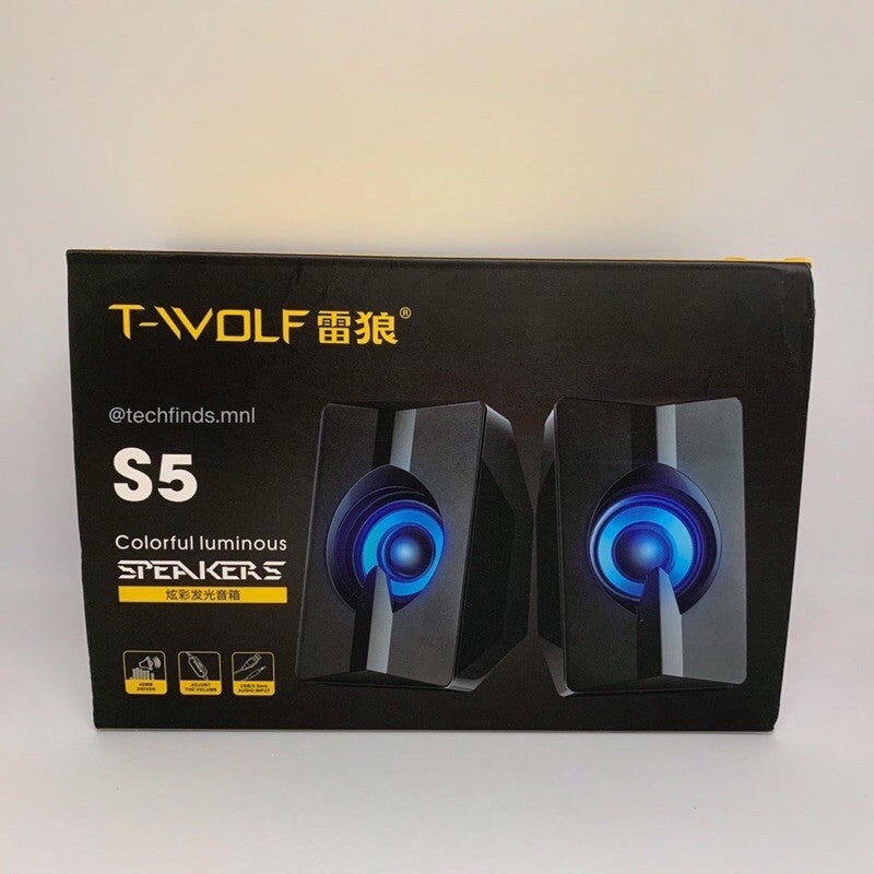 T-WOLF COLOURFUL LUMINUS SPEAKERS