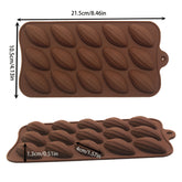 1/2/3pcs Cocoa Fruit Mousse Cake Silicone Baking Pan Olive Chocolate French Dessert Oval Shape Reusable High Temperature Resistant Food Grade Material Molds for Chocolate Chocolate Bar Packaging Thick Chocolate Mold Large Chocolate Mold Mold for Cho