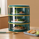 1pc Multi Layer Food Cover Fly and Insect Proof Kitchen Storage Box with Heat Preservation Lid for Home Use