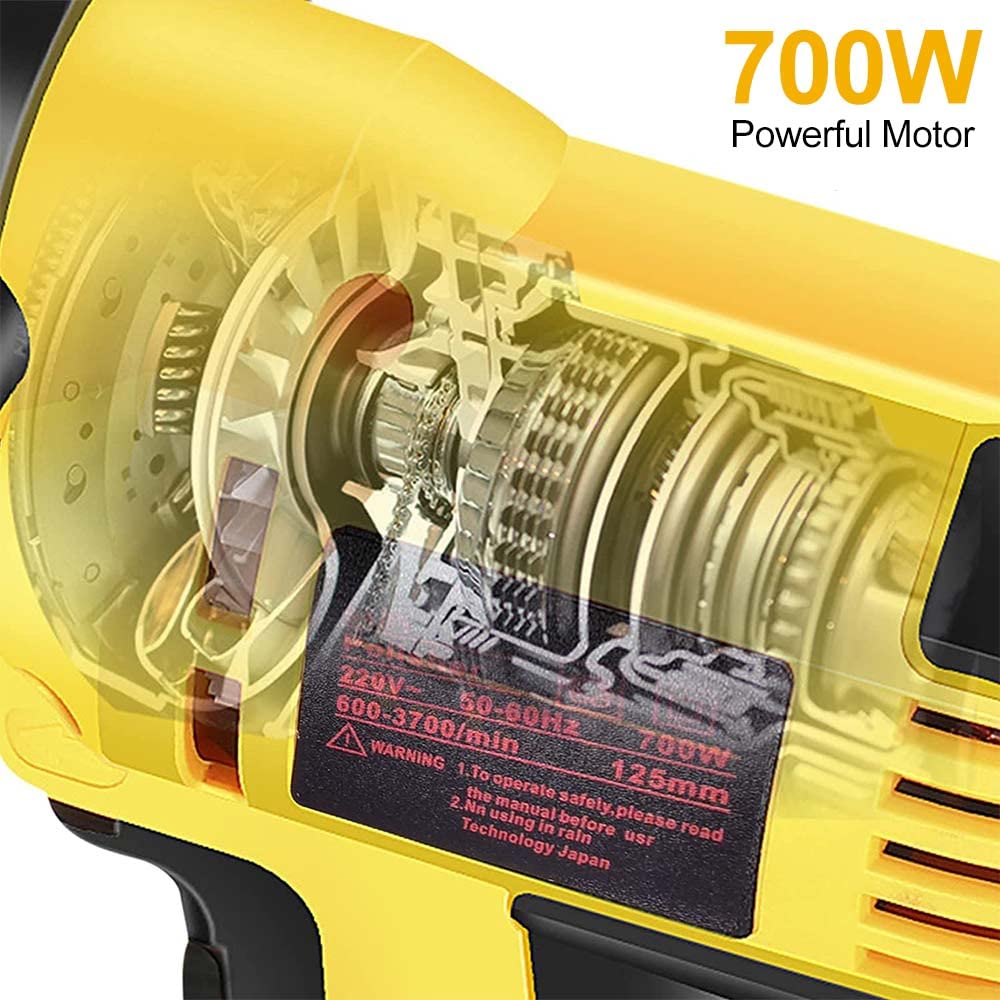 PXIN 5'' Rotary Car Polisher Buffer Waxing Machine Variable Speed Polish Towel Pad Kit