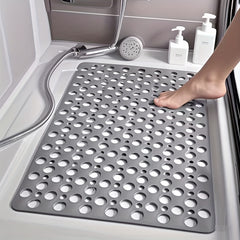 1pc Quick Drying Anti Slip Bath Mat | Silicone Shower Mat with Circular Hole Design Massage Ring Suitable for Shower Rooms Hotels Toilets Bathtubs