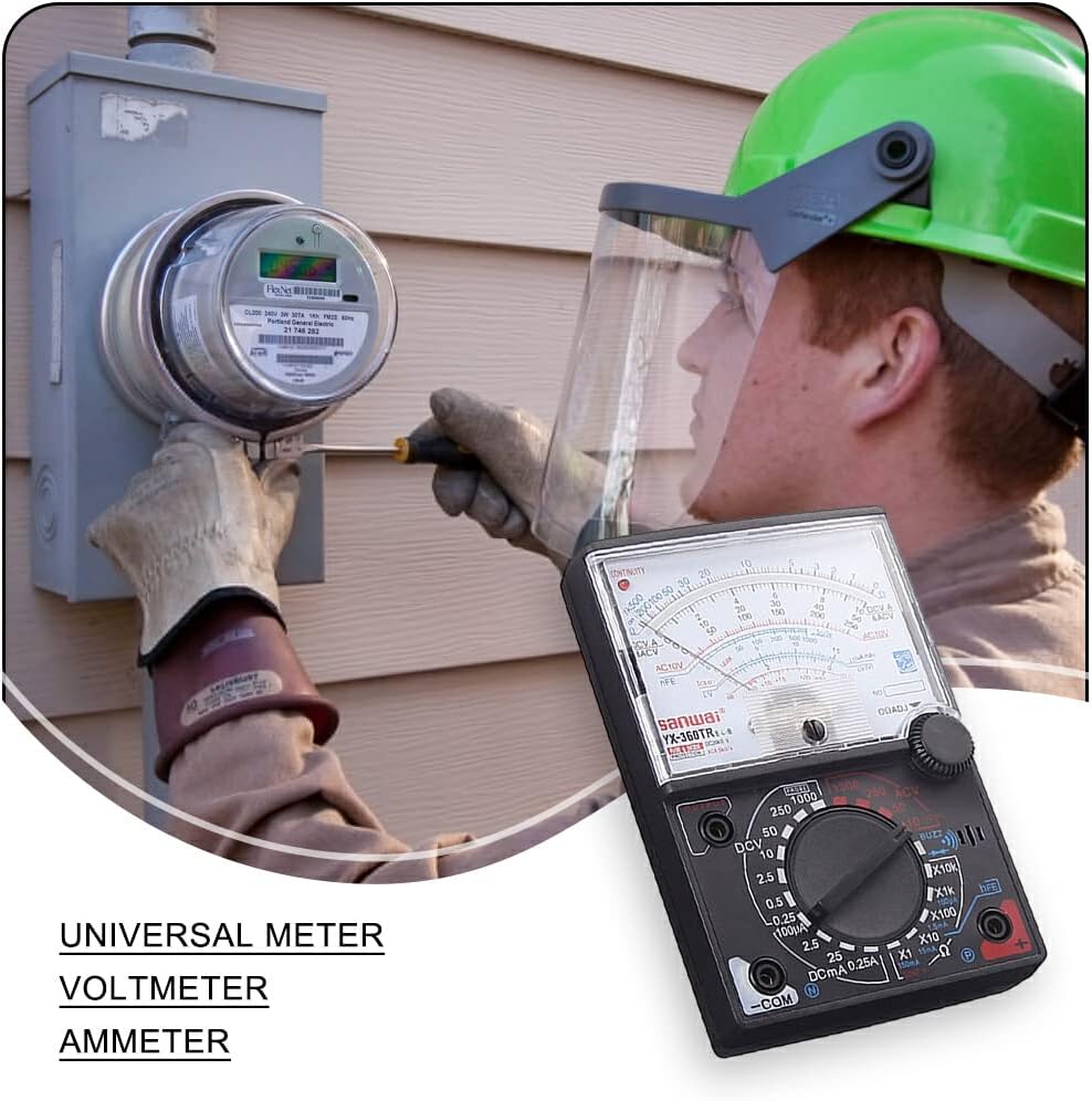 Analog Multimeter Portable Professional Accurate Replacement Knob Control Electrician Voltmeter Current Meter Gauge