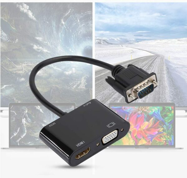 XF0070 VGA to HDMI+VGA