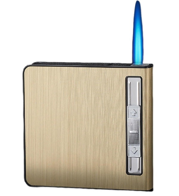 1831279 Cigarette Holder Case with Gas Refillable Lighter, Fots 20 Cigarettes DA-3032
