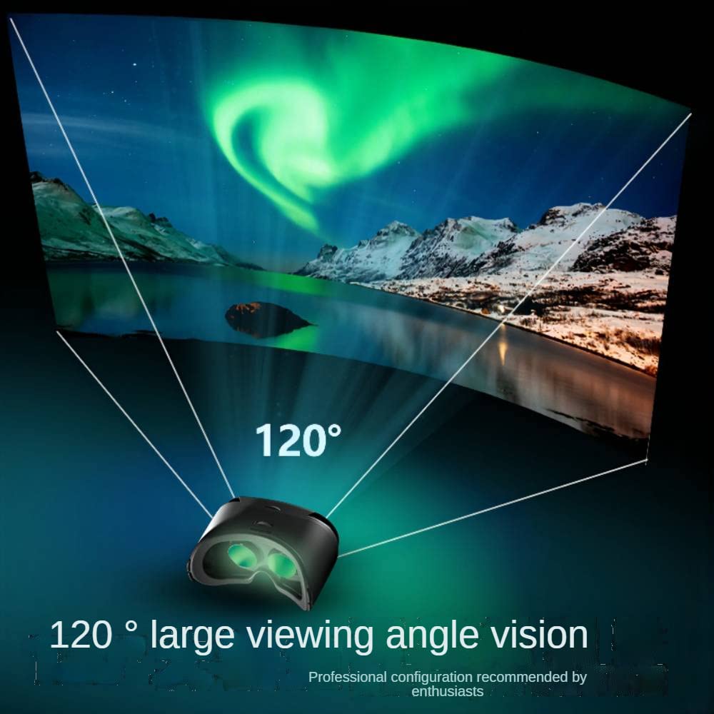 Blue Lens VR Headset with Controller|VR Box Virtual Reality 3D Goggles for All Series iPhone&Android Phone|Lightweight Material |Independence Adjustable Glasses for Eye Protection