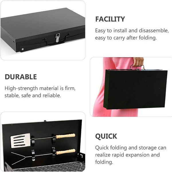 1015 Portable Folding Grill BBQ Camping Braai Stand