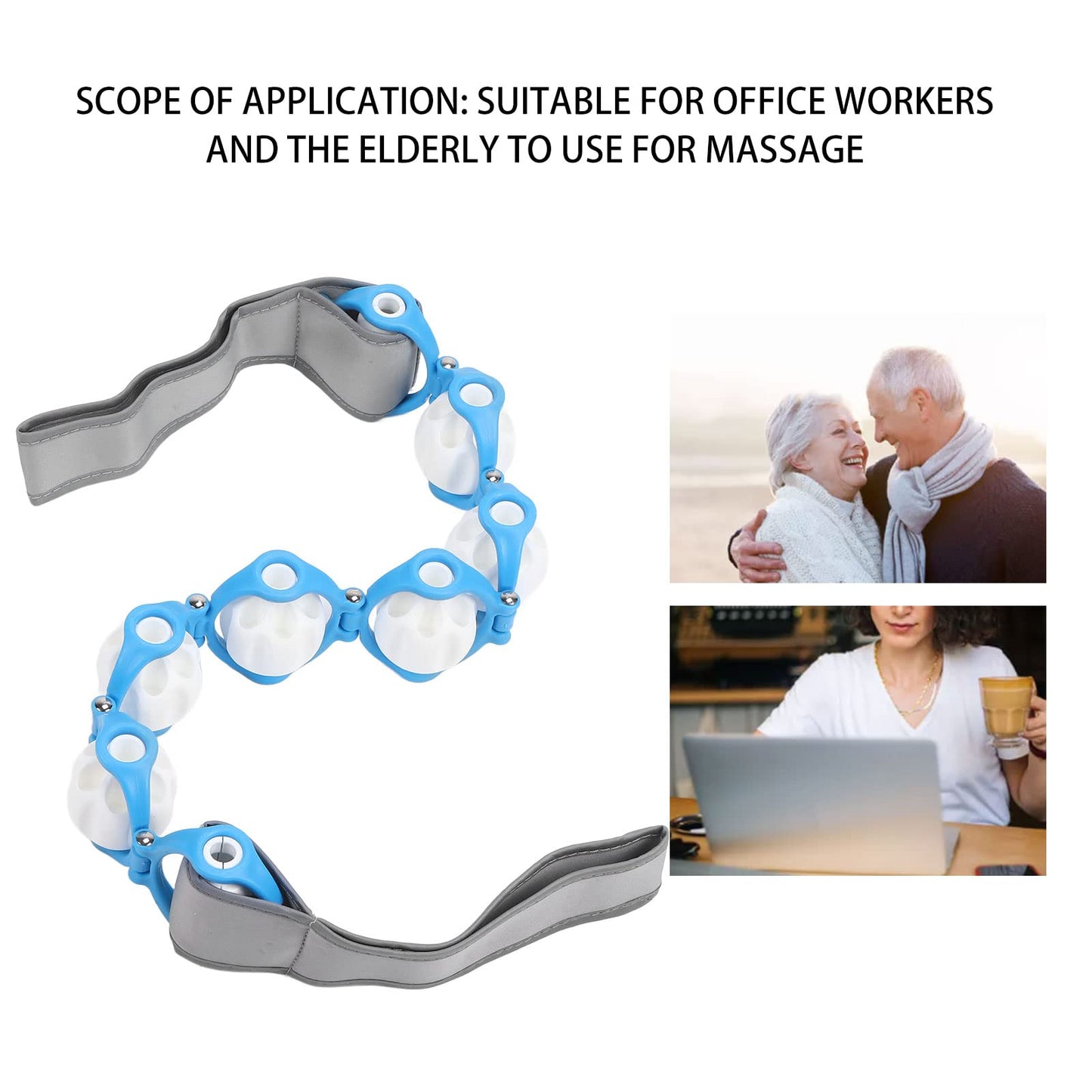 Yeck Cellulite Massager, Small Portable 6 Massage Balls Muscle Roller for Office Workers for Elderly for Massage
