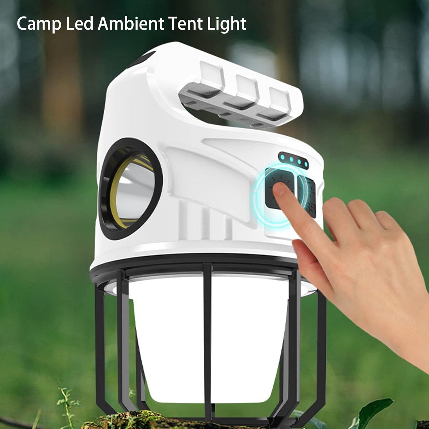 clinmday 1 Set Outdoor Camping Light,High Brightness Rechargeable Portable,Water Resistant Tent Light,for Camping,Outdoors Working Emergency Lamp