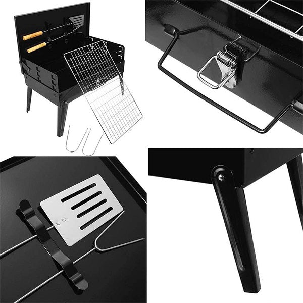 1015 Portable Folding Grill BBQ Camping Braai Stand