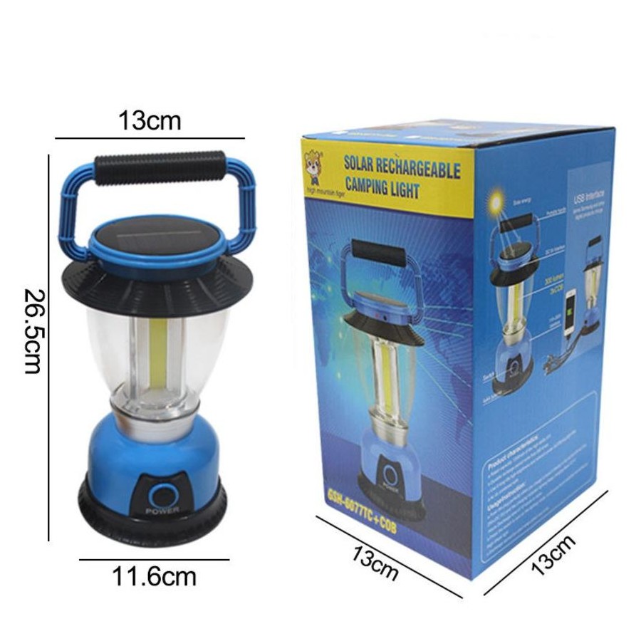 SOLAR RECHARGEABLE CAMPING LIGHT