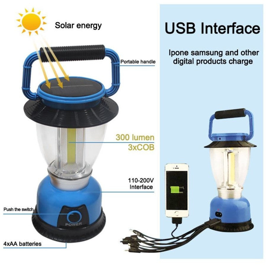 SOLAR RECHARGEABLE CAMPING LIGHT