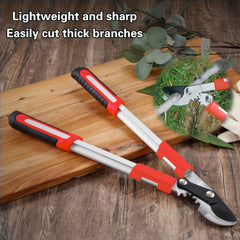 1 Heavy Duty Pruning Shears Long Handle High Precision for Tall Branches and Hedges – Sharp SK5 Alloy Steel Blade with Ergonomic Comfort Grip Suitable as Fruit Tree Trimming Garden Scissors on Strong Stems Long Pruning Shears Tree Pruner with Extendi