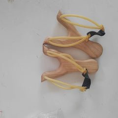 2pcs Traditional White Birch Wood Slingshot Handcrafted Solid Wooden Slingshot with Ergonomic Grip Durable & Lightweight Design for Outdoor Competitive Play Hunting Fishing Target Practice Classic Wooden Slingshot for Adults & Teens Hunting Sling