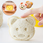 1pc Creative Bear Shaped Sandwich Cutter DIY Cartoon Bear Bread Mold Food Safe Plastic Perfect for Fun Youngsters' Lunches & Breakfasts