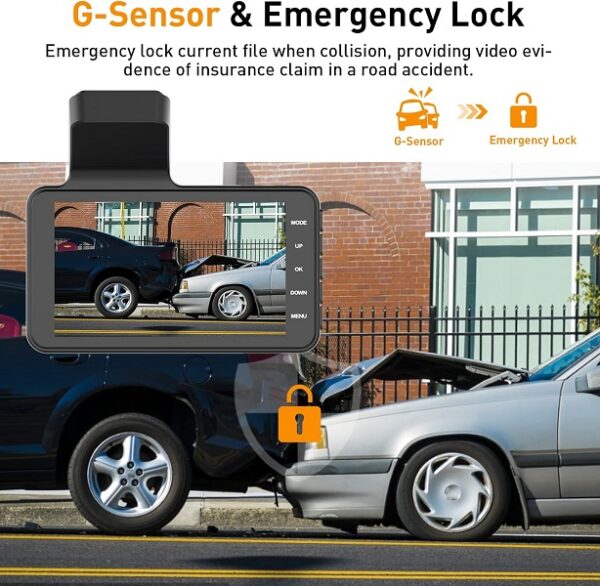 A4P 4″ Screen Wifi Dashboard Camers