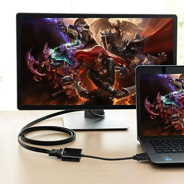 SM-L011 HDMI Male to VGA Female Video Converter Adapter Cable for PC Laptop HDTV MN-H-V