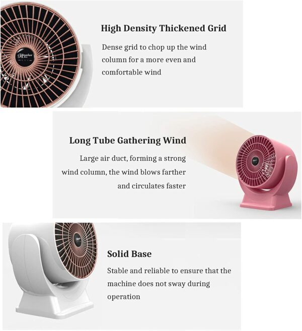 XF0777 Portable Desktop Large Heating Area Fan 608 800W
