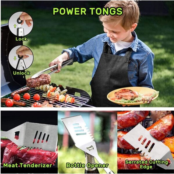 1831516 Stainless Steel Braai BBQ Tools Set Accessories 25pcs