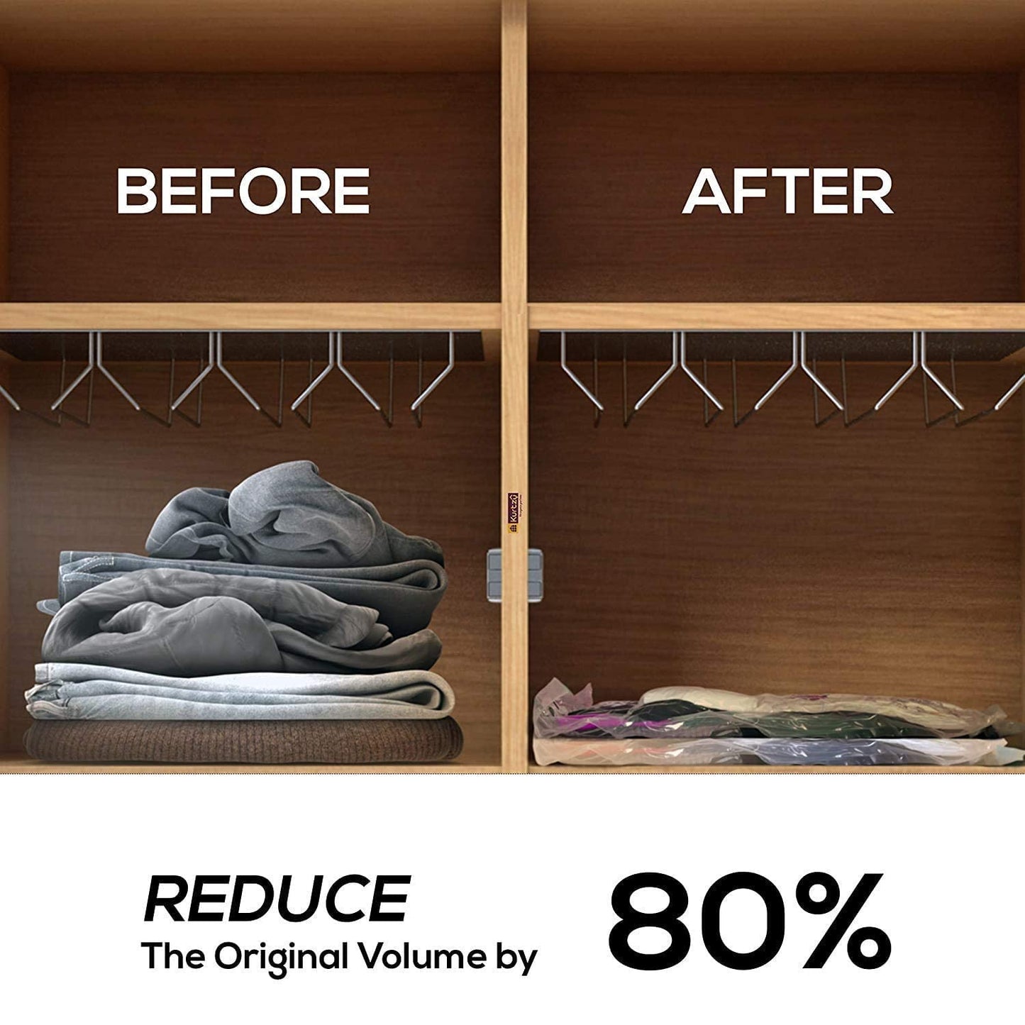CREATION Reusable Ziplock Vacuum Storage Space Saver Bags For Home & Travel Seal Compression Bags